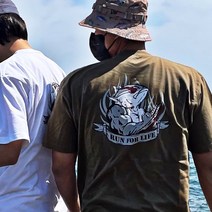 어복충만 낚시의류 낚시복 루어 앵글러 시원한 면 반팔 티 부시리 지깅 디자인 티셔츠, 올리브, M