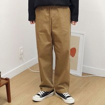 남자오버핏 남성빅사이즈 릴렉스 핏 밴딩 긴바지 팬츠 DI23S101_BE