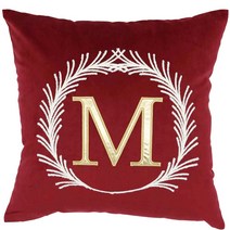 룸빌드 북유럽 자수 쇼파쿠션 인테리어 커버 세트, 레드