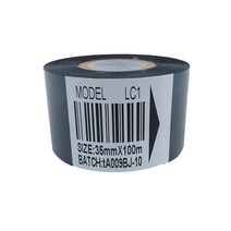 날인기먹지 30mm 100m 25 35 LC1 코드 리본 포장 열 전달 날짜, LC1 강화 35mm 100MX10개
