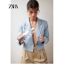 ZARA 자라 린넨 크롭 자켓
