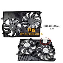 송풍구선풍기 거치대 자동차 차량용 Geely Emgrand GS GL 라디에이터 팬 냉각 2016- 모델, 2018-21 1.4T