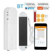 거실 여름 암막 IOT 형상 기억 전동 스마트 커튼 태양열 구동 bt control, 유형 1 미국 플러그