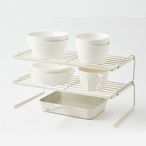 한샘(생활) 한샘 SOK 마일드 그릇 정리선반 L 2P 정리대 주방 정리, 선택완료, 0219302그릇정리선반L