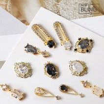 스타더스트 별빛 지르콘 네일파츠 보석네일파츠, 1개, 별빛 지르콘 파츠-04.(육각) 클리어