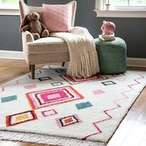 NuLOOM Serene 다이아몬드 섀기 러너 러그 71.3cm x 243.8cm(2피트 6인치 x 8피트)