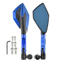 오토바이 백미러 혼다 pcx160 pcx125 pcx150 pcx 160 125 150 2010-2019 2020 2021 8mm 10mm 백 사이드 미러 미러, 푸른