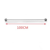 벽행거 철제행거 ㄷ자 철제행거 가로 120cm 벽고정식 옷가게 매장용 옷걸이 행거 여성의류 쇼핑몰, 나노 실버 얇은 라운드 100CM