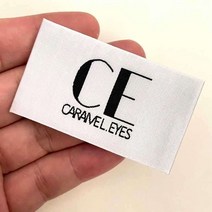 의류라벨소량제작 직조 면 주문 핸드메이드 넥 이름표, 새틴 우븐 라벨케이스 (주문 전 문의주세요)