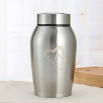 강아지유골함 반려동물유골함 메모리얼 목걸이 스톤 멀티 컬러 스테인레스 스틸 개 항아리, 02, 8.5x18