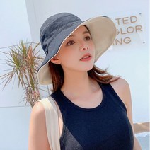 글램여성 리버시블 양면 사파리 챙모자 2개
