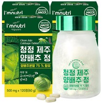 아임뉴트리 청정 제주 양배추환 양배추 정 500mg x 120정, 3개, 500mgx120정