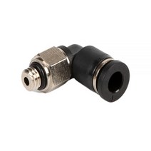 공압 피팅 미니 커넥터 에어 커플러 4mm 3mm 5mm 6mm 호스 튜브 M3 M5 1/8 1/4 BSPT 수나사 엘보 퀵 조인트, 6MM Hose tube