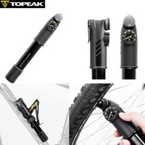 토픽 마운틴 TT_G 하이볼륨 미니펌프 MTB전용 공기압게이지 내장 Topeak Mountain TT_G Pump
