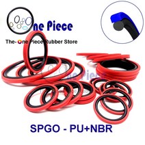 SPGO 높은 크기 = 3.2 4.2 6.38.1mm Glyd 링 유압 씰 피스톤 콤팩트 씰 PU NBR Orings GSF 폴리 우레탄 N, 04 32x3.2