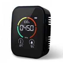 공기질 이산화탄소 측정기 CO2 가스 감지기 다기능 3in1 미터 디지털 온도 습도 시험기 대기 질 모니터 이, 한개옵션1, 03 Black 3 in 1