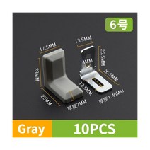 가구 창문 선반 부품 수리 호환 DIY 10PCS 나일론 플라스틱 코너 코드 90도 각도 리테이너 라미네이트 옷 캐비닛 보강 커넥터 하드웨어 액세서리, 10PCS 6, 10PCS 6