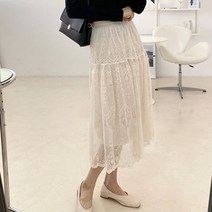 플리 에스닉 레이스스커트