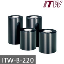 왁스리본 롤라벨먹지 바코드 열전사리본 ITW B220 100mm, 단품