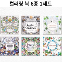어르신 색칠공부 치매예방 색칠공부, 6종 x 1세트