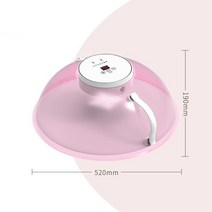 보온 밥상덮개 전기 밥상보 음식 반찬 식탁 덮개 상커버 소독 발효 건조, 미디움 핑크-소독램프 없음