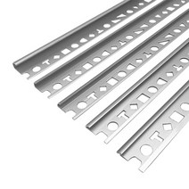 알루미늄 실버 라운드 재료분리대(3 5 8 10 12mm) 2.4M _모서리마감 코너비드 코너몰딩 타일몰딩 알루미늄몰딩 꼼꼼이 밴딩 재료분리대 라운드 바닥마감 데코타일 타일재료, 12mm