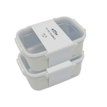 하츠 데코 스텐 밀폐용기 세트 CKA-5206Y (2.0L 2개)