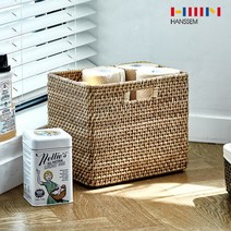 [한샘몰PICK] 라탄 바스켓_대(라이너 미포함), 그레이