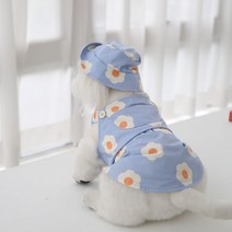 유앤펫 강아지 데이지 벙거지 모자 악세사리, 스카이블루