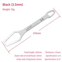 범용 Torx 렌치 자체 조임 조정 가능한 안경 렌치 보드 공장을위한 더블 헤드 Torx 스패너 핸드 툴, [02] 145mm Silver