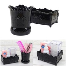 오픈형 화장대 소품정리함 원형 다용도소품함 수납정리바구니