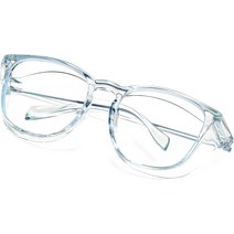 눈 보호 고글 Breaksun Anti Fog Safety Glasses Square Medical Goggles Blue Light Blocking for Women, 05 투명 블루_01 클리어 그레이)