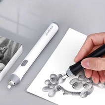 전동 지우개 화방용 펜 스틱형 자동 지우기 리필심, USB 충전식 블루 + 리필 70개