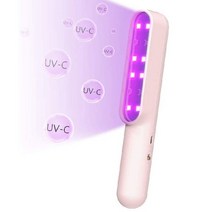 uv 살균기 온장고 소독기 오존 휴대용 자외선 충전식 가정 여행 살균제 살균 램프, 분홍색