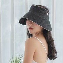 아르느 여름 돌돌이 모자 라피아 밀짚 라탄 썬캡