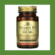 솔가 비타민 B2 비 B 리보플라빈 100mg 100캡슐 비건