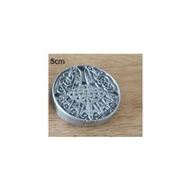 가죽 공예 공방 만들기 Celt 아트 패턴 핸드워크 독특한 디자인 작업 도구 조각 펀치 스탬프 도구 164013, 5cm 1pc 4