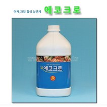 과일 야채 합성 살균제 에코크로 염소소독액 4L 소독, 1개