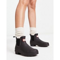 [Hunter] 헌터 오리지널 리파인드 chelsea 웰링턴 부츠 matte 블랙 검정