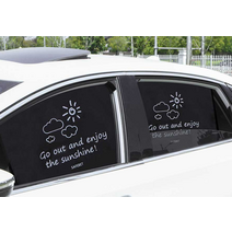 양면디자인 자석형 차량햇빛가리개, 폴라베어