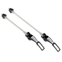 1 쌍 자전거 액슬 꼬치 MTB 도로 자전거 휠 잠금 보안 퀵, 검은색