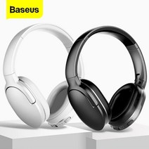 Baseus D02 Pro 무선 헤드폰 핸즈프리 헤드셋, 화이트