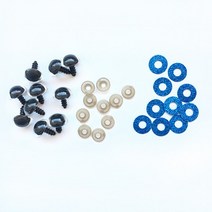 인형 장난감용 3D 반짝이 봉제 플라스틱 안전 눈 아미구루미 인형 만들기 믹스 동물 14mm 20mm 20 개, 03 Dark blue-20pcs_02 16mm