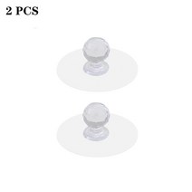 샷시손잡이 2pcs 라운드 보조 손잡이 캐비닛 흡입 컵 핸들 슬라이딩 도어 자기 접착 옷장 냉장고, [01] 2 pieces, 01 2 pieces