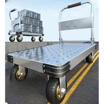 강판 운반 대차 창고 L카 트롤리 중량물 짐수레 밀차 카트 끌차, 특수두께강판125x75대형브레이크가있는6인치화재음소거휠