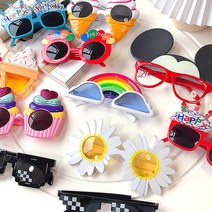 배키샵 생일 파티 용품 기념일 선글라스 안경 데코 소품, 1개, 13_똘똘한 토깽이