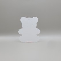곰돌이 악세사리택 목걸이택 100매, 화이트(펄박)