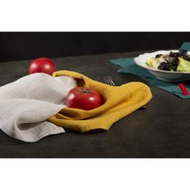 메종드오딜 린넨 100% 키친크로스 테이블매트, 옐로우