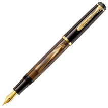 Pelikan 펠리칸 클래식 M200 브라운 마블 EF F M B, B(Broad)