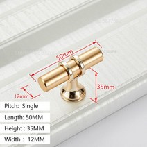 보트수리 Zinc Alloy Gold Door Handle Kitchen Cabinet Drawer Furniture European Modern, 14 G50